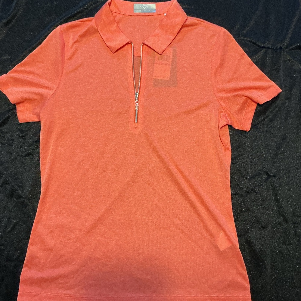 Callaway Coral Short Sleeve Polo